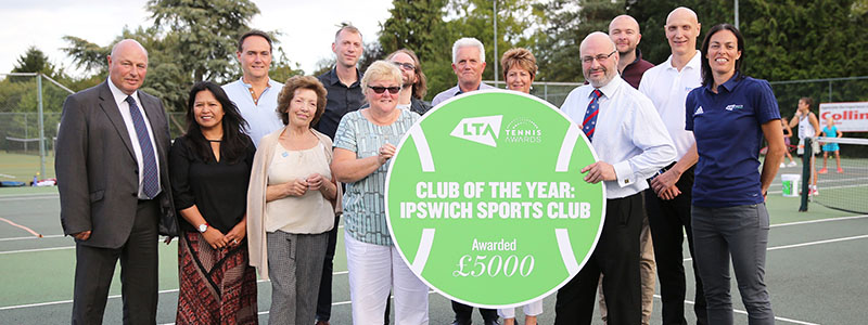 Ipswich sports club presented with £5000 after winning club of the year