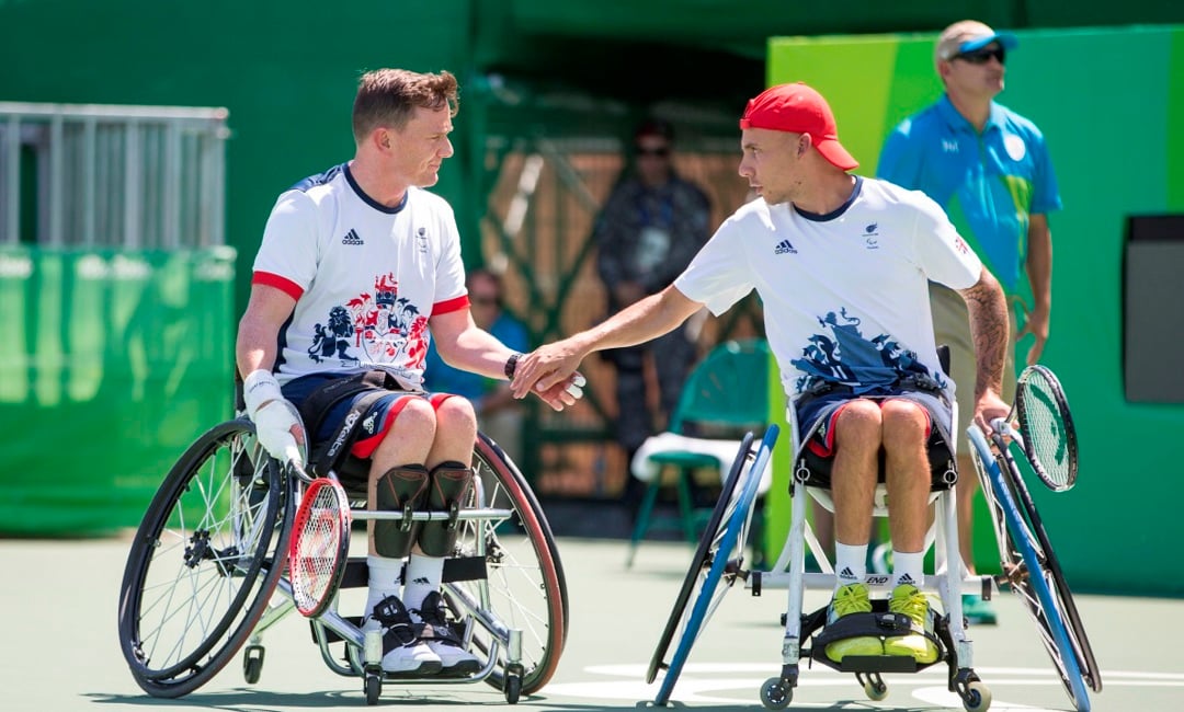 Jamie Burdekin and Andy Lapthorne at the Rio 2016 Paralympics