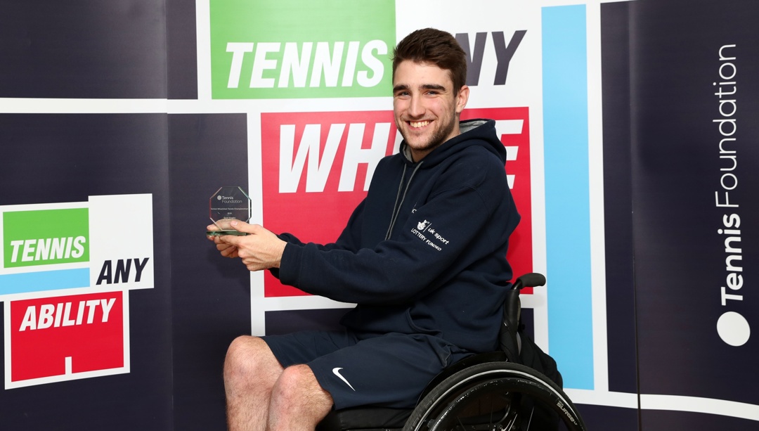 James Shaw, two- time quad singles champion, National Wheelchair Tennis Championships