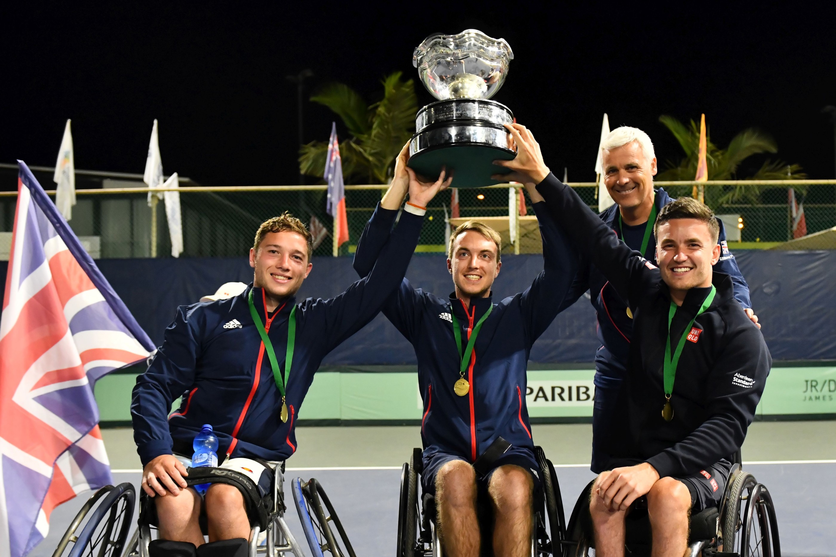 GB World Team Cup champions lifting the trophy