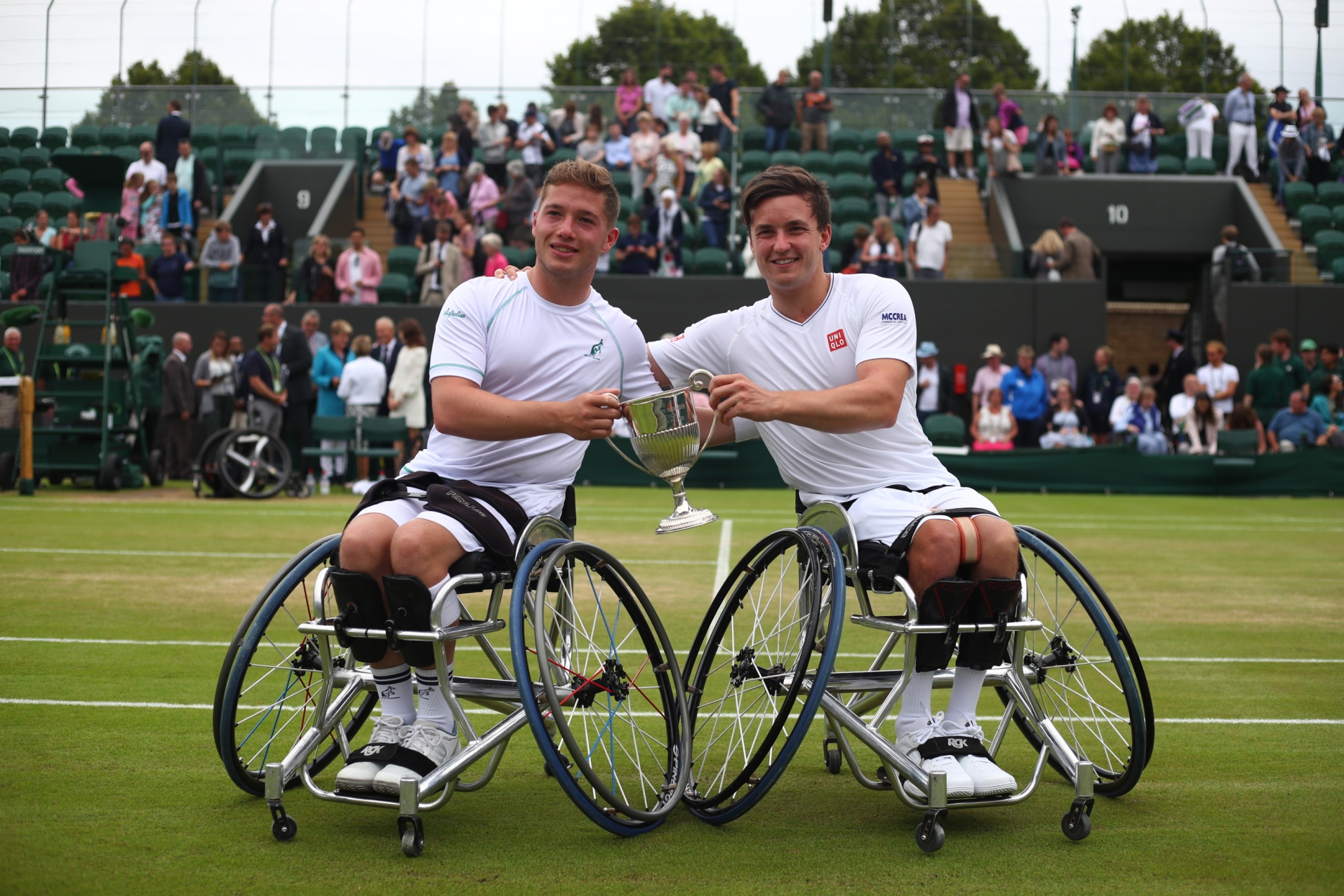 Gordon Reid and Alfie Hewett retain their Wimbledon men’s doubles wheelchair tennis title
