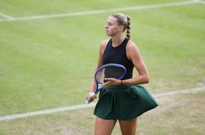 Alicia Dudeney in action at the Lexus Birmingham Open 