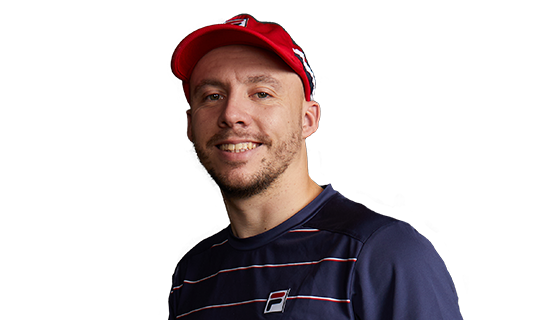A headshot of British wheelchair tennis player Andy Lapthorne.